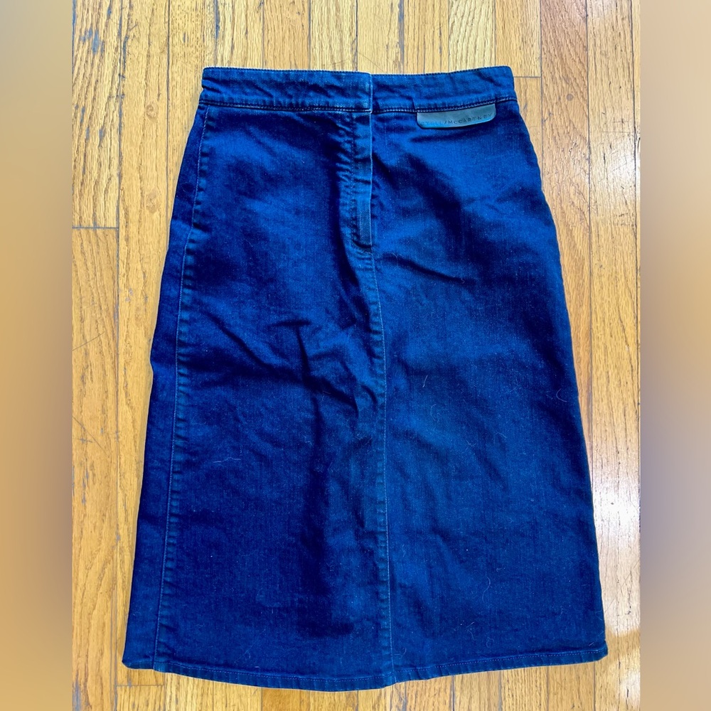 Stella McCartney Dark Blue Denim Skirt 27 small